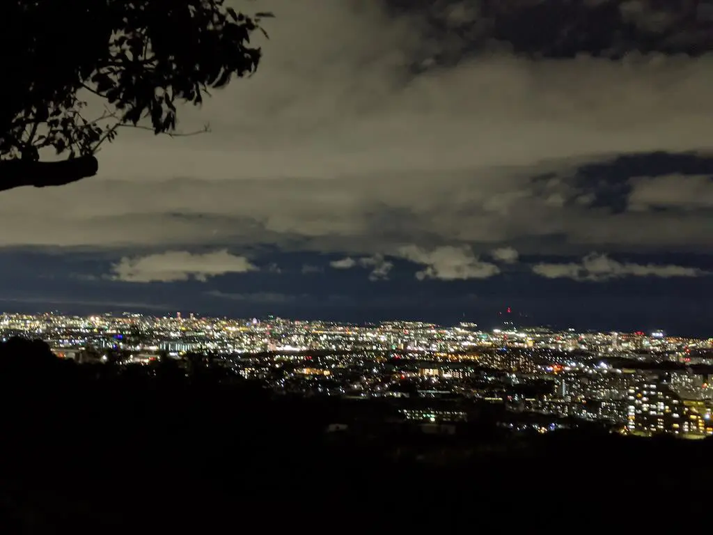 四條畷学舎からの夜景